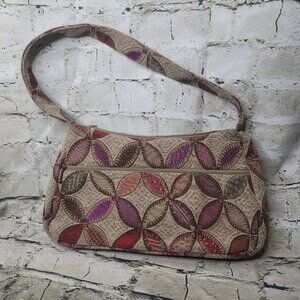 Maruca of Boulder Colorado Hand Bag Brown Tan Rust Pockets